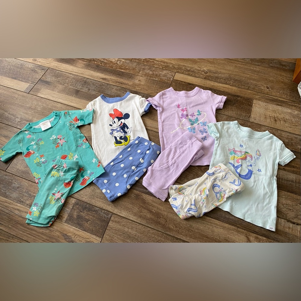 GAP / Hannah Anderson Kids Pajama Lot with Blue and Purple